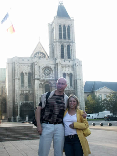 Vincent and Diane in front of St. Denis